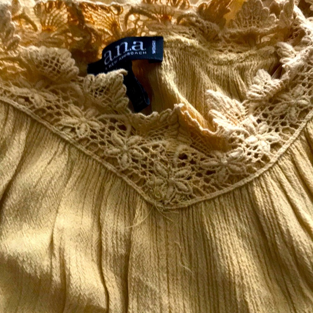 Gold gauze top